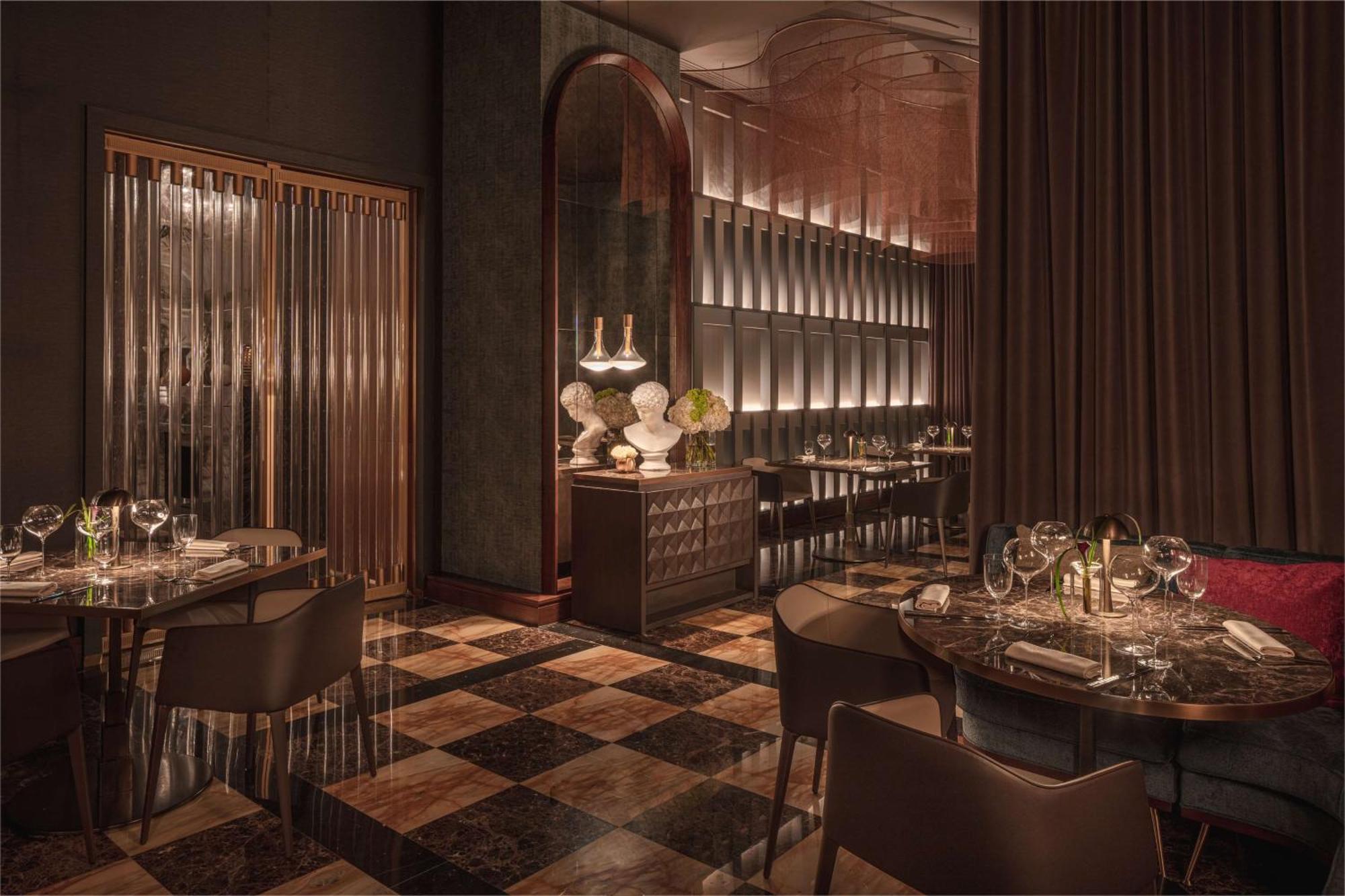 Hotel Anantara Palazzo Naiadi Roma Esterno foto The interior of the restaurant