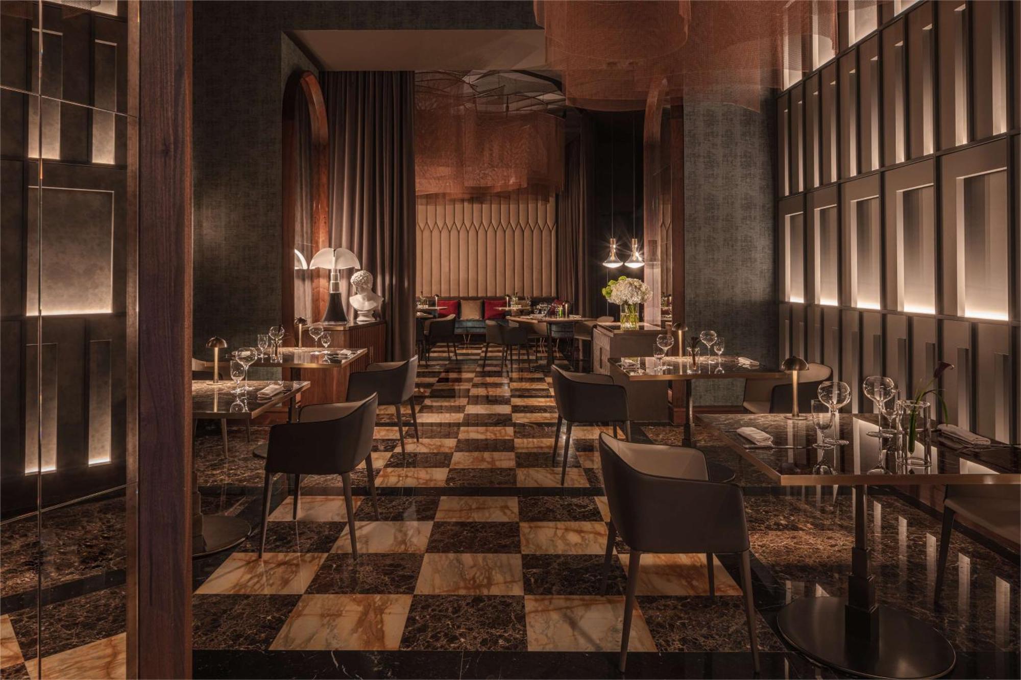 Hotel Anantara Palazzo Naiadi Roma Esterno foto The interior of the restaurant